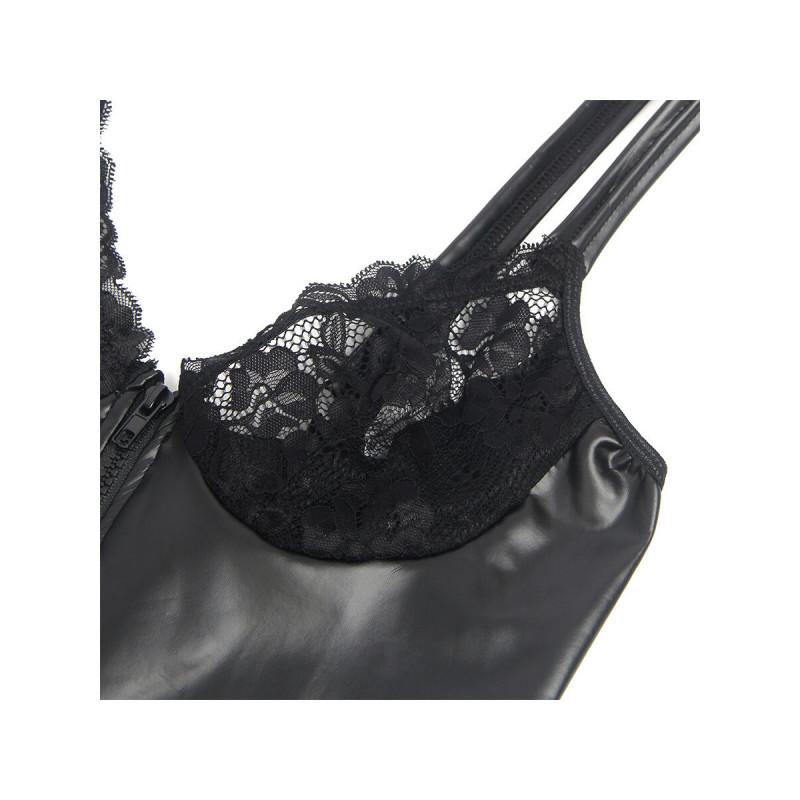 Subblime - 957568 Robe Zippée En Cuir Noir S/M | Vybes.it