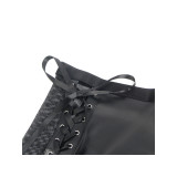 Subblime - 957599 Conjunto Sujetador Y Falda De Cuero Negro L/Xl |