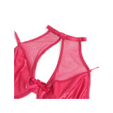 Subblime - 957612 Conjunto Sujetador Y Falda De Cuero Rojo L/Xl |