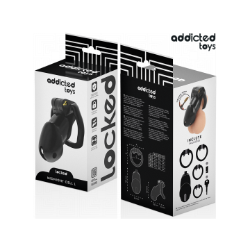 Addicted Toys Locked - Mindnight Cell Cage À Pénis Taille L |
