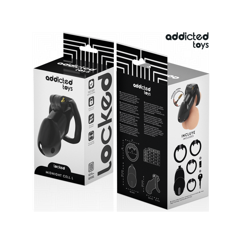 Addicted Toys Locked - Mindnight Cell Peniskäfig Grösse L | Vybes.it
