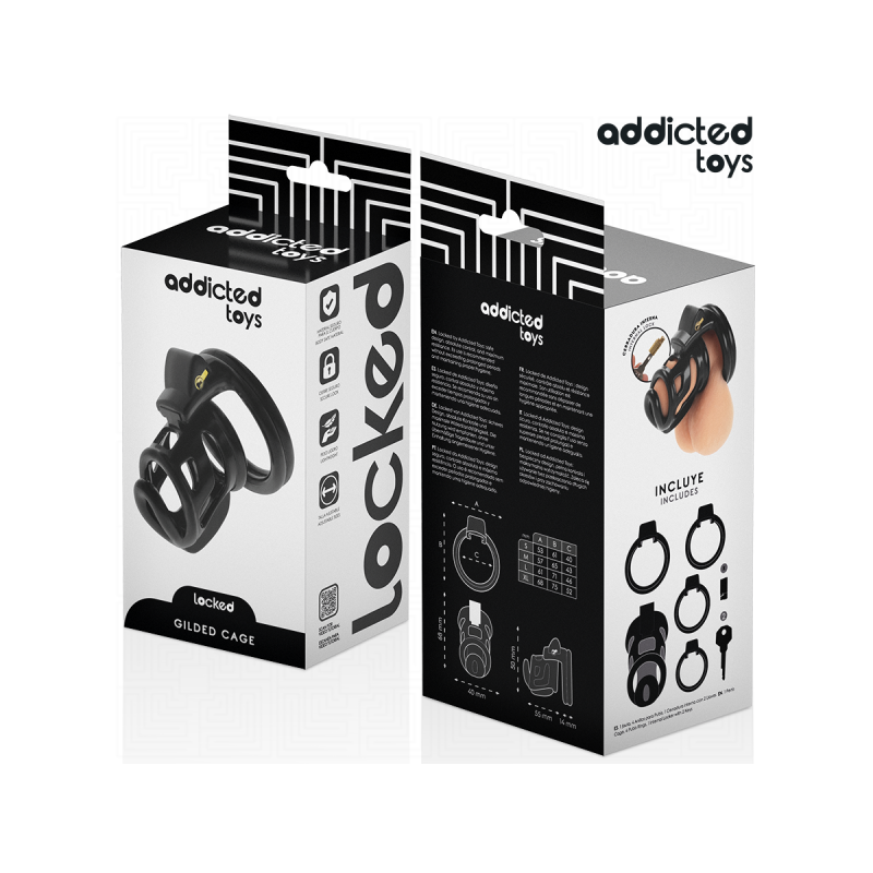 Addicted Toys Locked - Gilden Cage Peniskäfig 8,5 Cm | Vybes.it