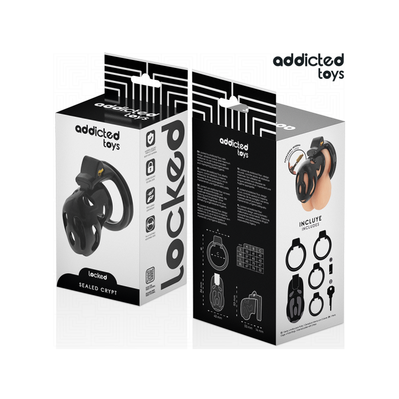 Addicted Toys Locked - À Pénis Cryptée Verrouillée Et Scellée 8 Cm