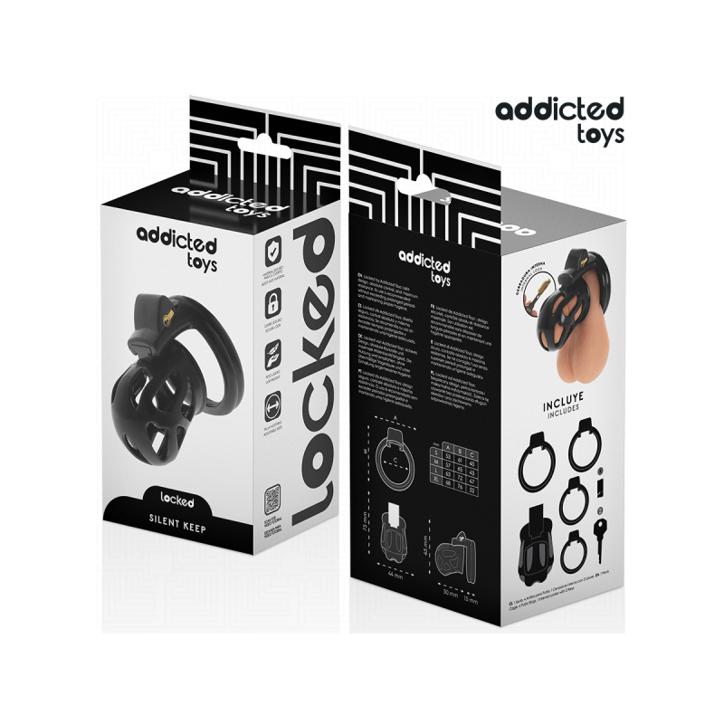 Addicted Toys Locked - Silent Keep Jaula Para Pene 7,5 Cm | Vybes.it