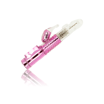 OHMAMA - VIBRADOR CON FUNCION ROTACION Y ESTIMULADOR CLITORIS