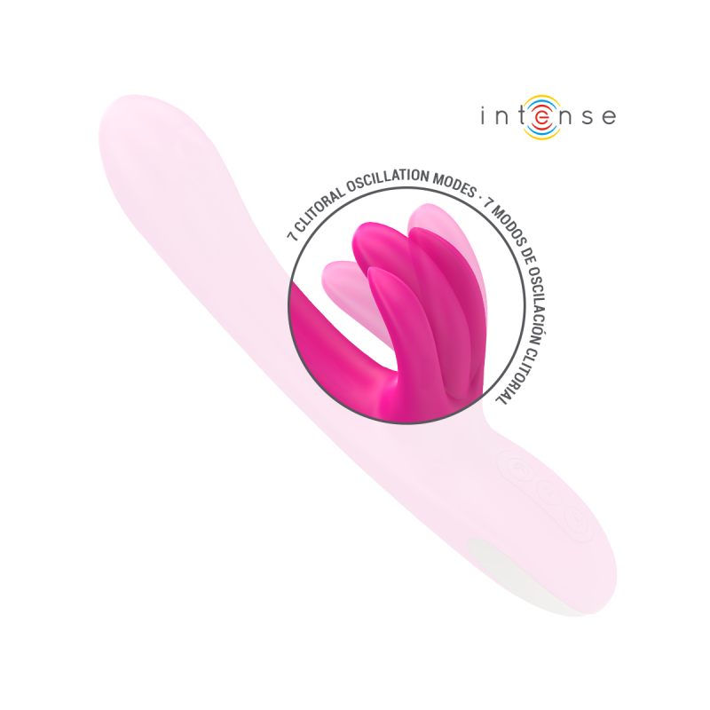 Intense - Britney Vibrador Multifunción Rabbit 23 Cm Rosa | Vybes.it