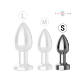 Intense - Plug Anal 10 Vibraciones Metal Con Control Remoto S |