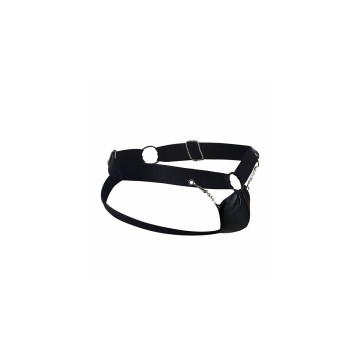 MOB - DNGEON JOCKSTRAP NERO CON CATENA TAGLIA UNICA - Sospensori