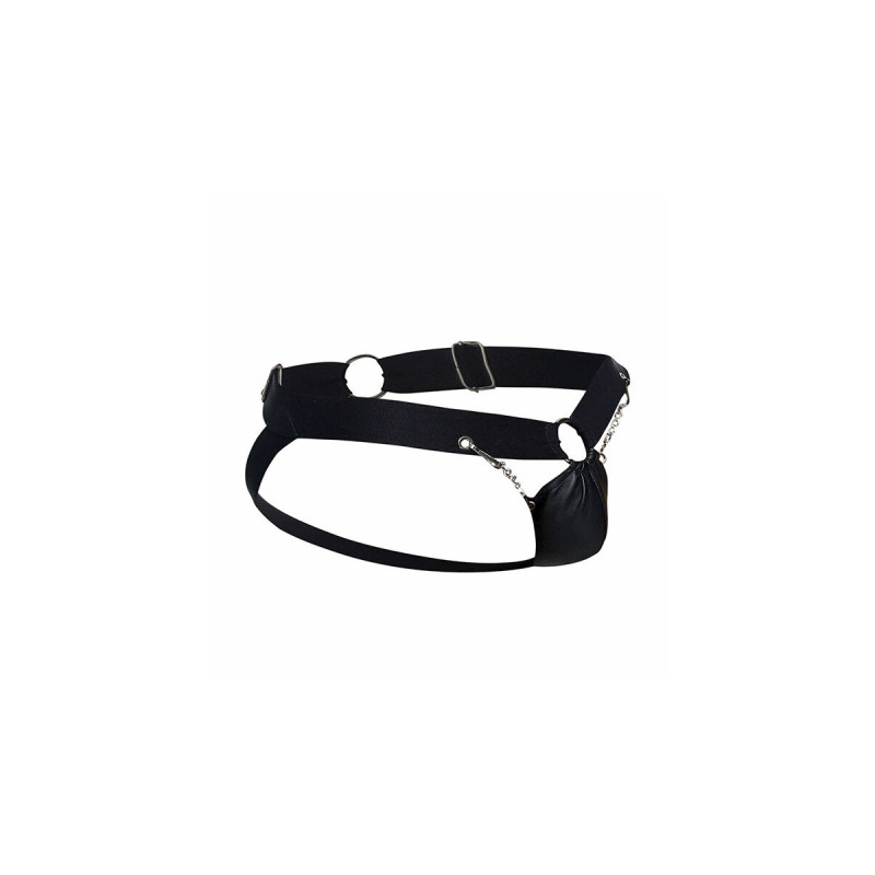 MOB - JOCKSTRAP DNGEON NOIR À CHAÎNE TAILLE UNIQUE - Jockstraps