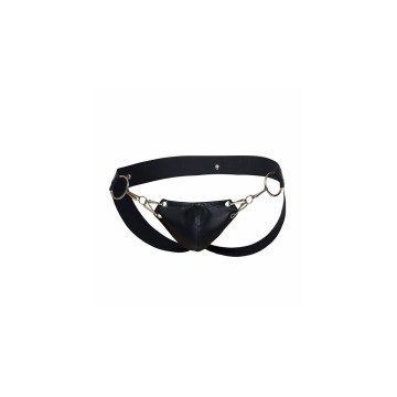 MOB - DNGEON JOCKSTRAP NERO A PRESSIONE TAGLIA UNICA - Sospensori