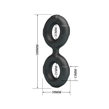 Crazy Bull - Radwan Double Bague En Silicone Modèle 19 | Vybes.it