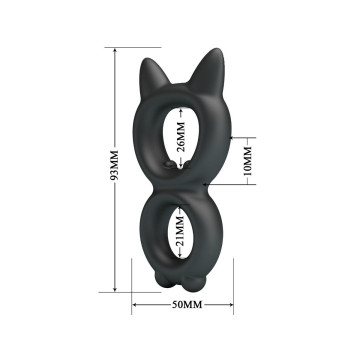 Crazy Bull - Bague Double En Silicone Toran Modèle 20 | Vybes.it