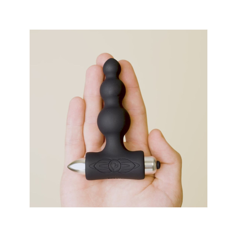 Rocks - Off - Petite Sensations Bubbles Plug Anal Vibrador Negro |