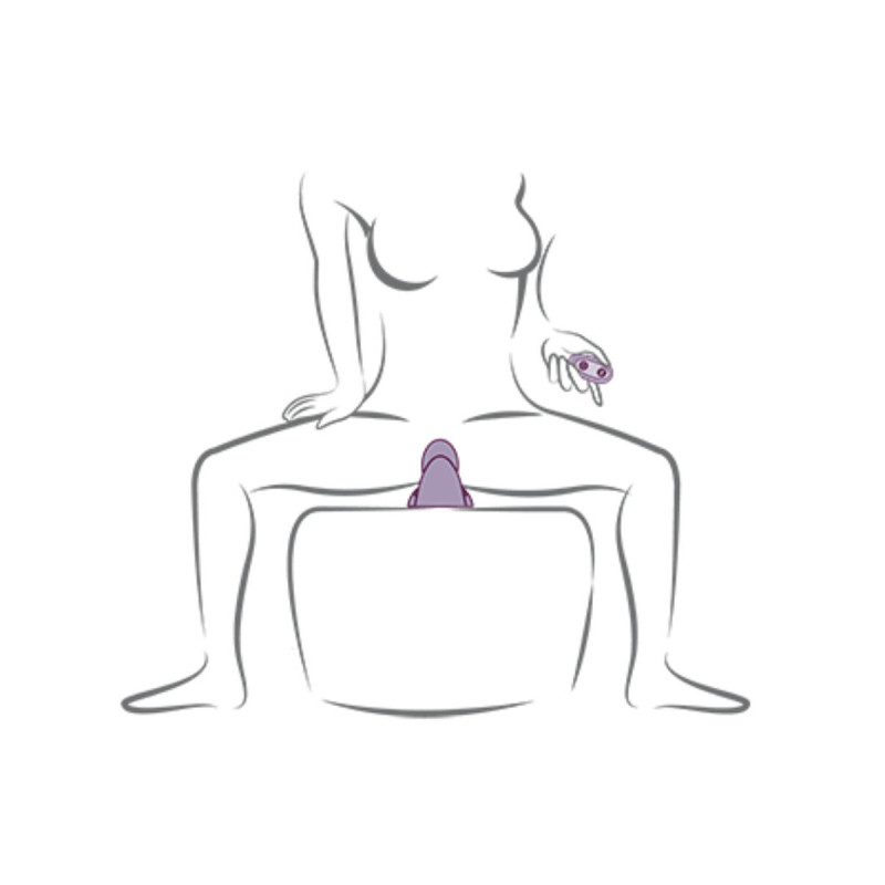Rocks - Off - Ruby Glow Vibrador Sit - On Morado | Vybes.it