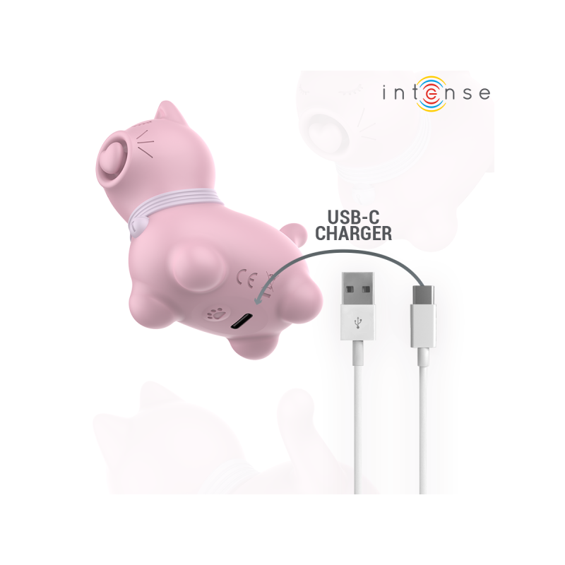 Intense - Marie Estimulador Con Lengua Efecto Pulsación Rosa |