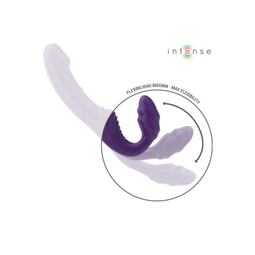 Intense - Jill Double Vibrateur 20 Cm Violet Télécommande | Vybes.it