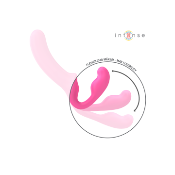 Intense - Amy Vibrador Doble 20 Cm Rosa Control Remoto | Vybes.it