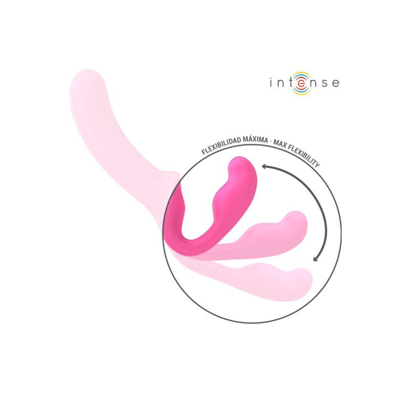Intense - Amy Vibrador Doble 20 Cm Rosa Control Remoto | Vybes.it
