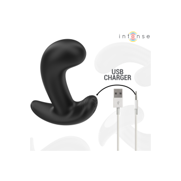 Intense - Chandler Anal Plug 10 Vibrations Noir Télécommande |