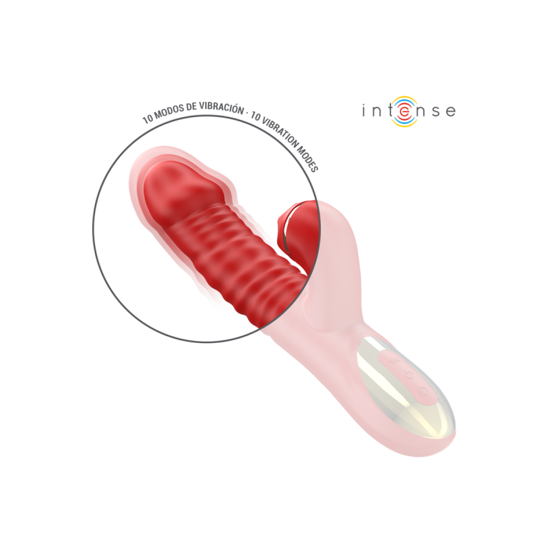 Intense - Thalia Vibración & Empuje & Estimulación Rojo | Vybes.it