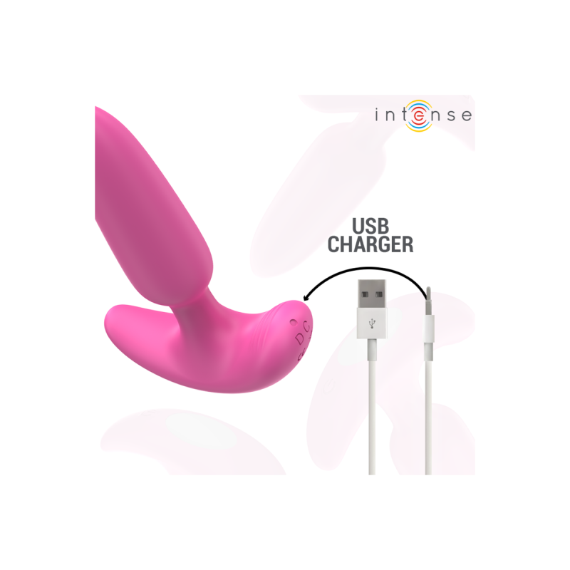 Intense - Ross Plug Anal 10 Vibraciones Rosa Control Remoto |