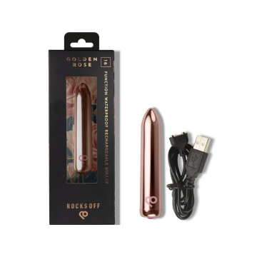 Rocks - Off - Balle Vibrante Rechargeable Rose Dorée | Vybes.it