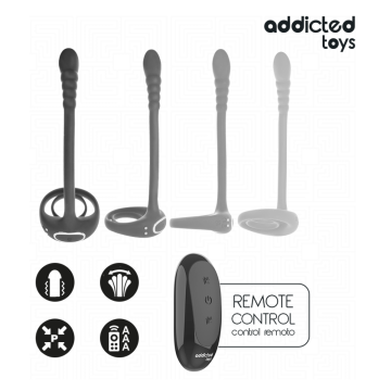 ADDICTED TOYS - ANELLO VIBRANTE PER IL PENE CON TELECOMANDO P-SPOT