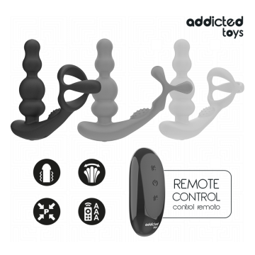 ADDICTED TOYS - MASSEUR DE PROSTATE ROTATIF À TÉLÉCOMMANDE