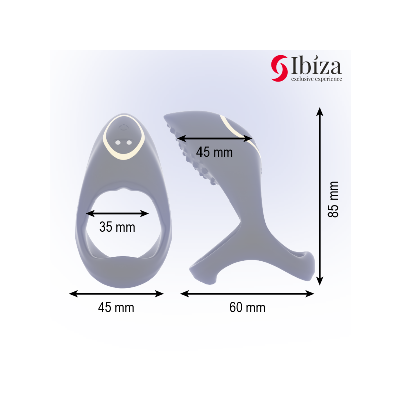 IBIZA - ANNEAU PÉNIS MULTISENSORIEL - IBIZA TECHNOLOGY - Cockring ave…