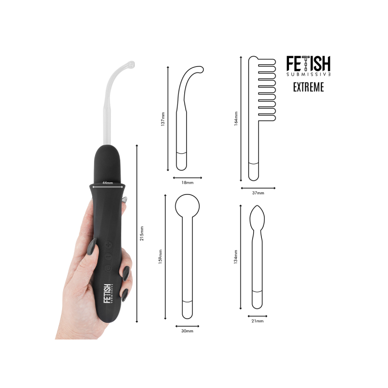 Fetish Submissive - Vibrador Wand Electroestimulación Alta