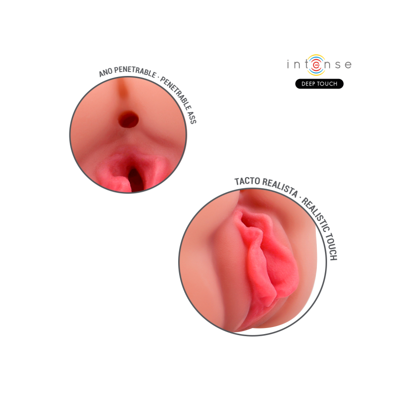Intense Deep Touch – Riley Doppelmusturbator Für Mund Und Vagina |