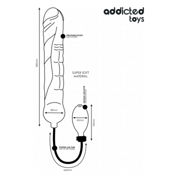ADDICTED TOYS - AUFBLASBARER DILDO XL MODELL 5