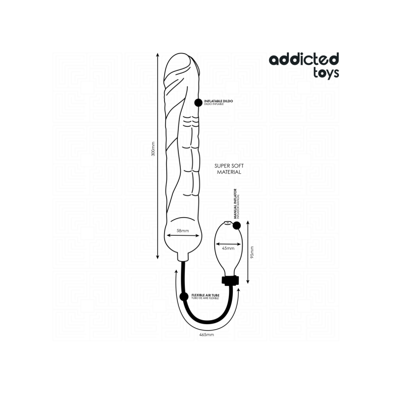 ADDICTED TOYS inflatable dildo XL model 5 | Vybes.it