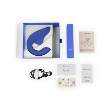 Womanizer - Blend Estimulador Vibrador Rabbit Azul | Vybes.it