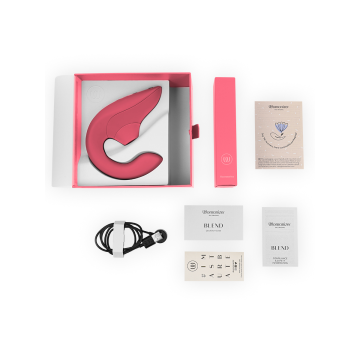 Womanizer - Blend Rabbit Vibrator Stimulator Vibrant Rose | Vybes.it