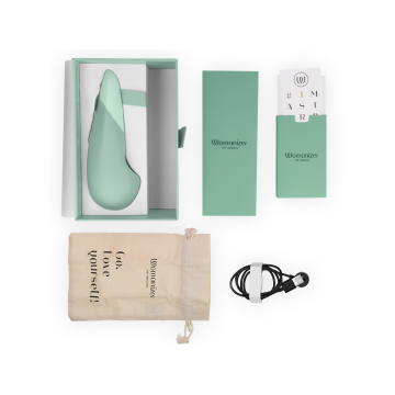 Womanizer - Vibe Vibrador Lay - On Silencioso Verde Claro | Vybes.it
