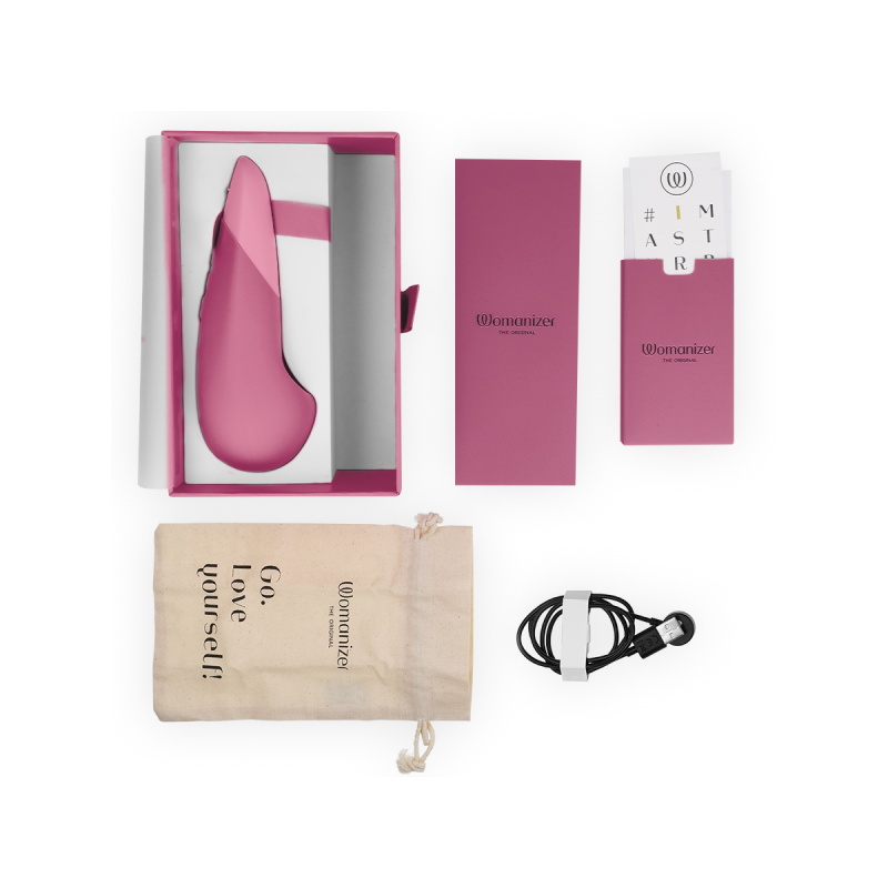 Womanizer - Vibe Vibrador Lay - On Silencioso Rosa Oscuro | Vybes.it