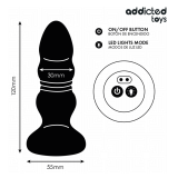 ADDICTED TOYS - PLUG ANAL ROTATIF ET VIBRANT, TÉLÉCOMMANDE AVEC LUMIÈRE LED