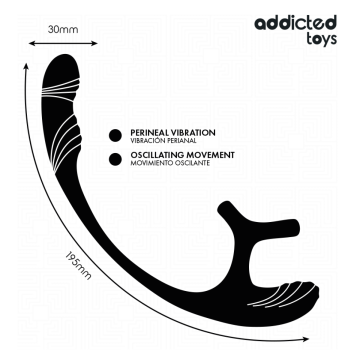 ADDICTED TOYS – ANALPLUG MIT VIBRATION, 360°-WELLUNG UND HODENSTIMULATOR