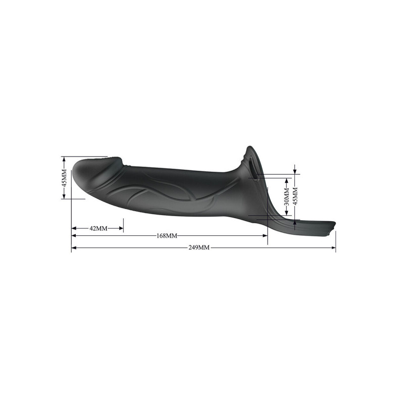 Pretty Love - Landon Strap - On Con Vibración Negro | Vybes.it