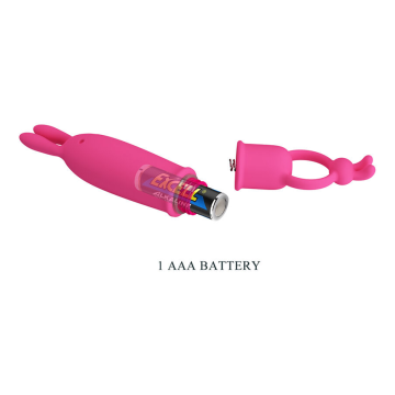 PRETTY LOVE - DELIA VIBRADOR RABBIT CON ANILLO DE SUJECIÓN