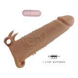 PRETTY LOVE - QUILLON FUNDA PARA PENE CON ESTIMULADOR DE CLÍTORIS Y VIBRACIÓN