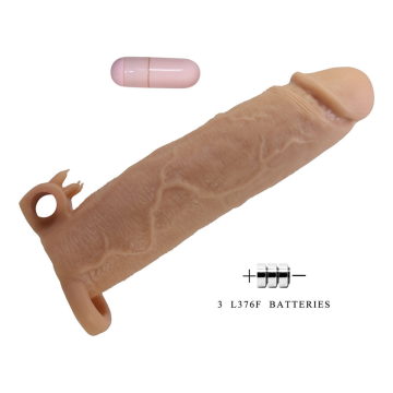 PRETTY LOVE - XERXES FUNDA PARA PENE CON ESTIMULADOR DE CLÍTORIS Y VIBRACIÓN