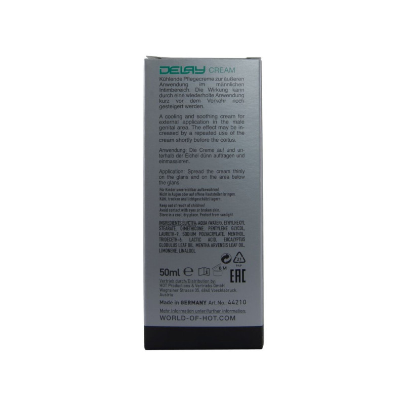 Hot - Verzögernde Creme 50 Ml | Vybes.it