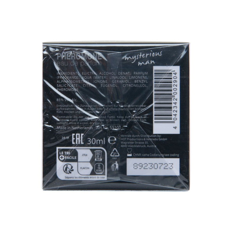 Hot - Perfume Con Feromonas London Mysterious Hombre 30 Ml |