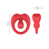 Intense - Russell Anillo Vibrador Con Estimulación De Clítoris Rojo