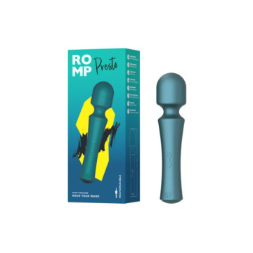 Romp - Presto Mini Wand Vibrador Cabezal Flexible Verde | Vybes.it