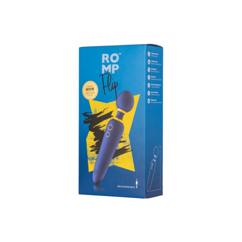 Romp - Flip Bacchetta Vibrante Silenziosa 10 Modalità Blu | Vybes.it