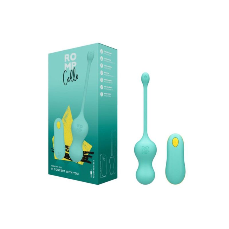 Romp - Cello Vibrant Multifonction Cello Turquoise Avec