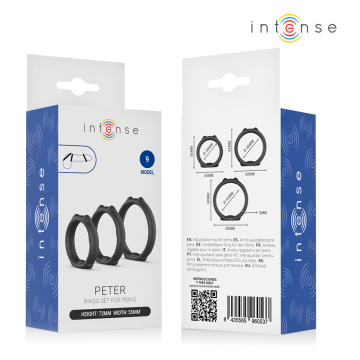 INTENSE - PETER SET DE 3 ANILLOS MODELO 9